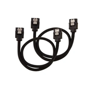 Comparateur de prix : CORSAIR Câble gainé Premium  SATA 6Gbps Noir 30cm Droit - (CC-8900248)