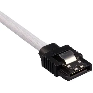 Comparateur de prix : CORSAIR Câble gainé Premium SATA 6Gbps Blanc 30cm Droit - (CC-8900249)