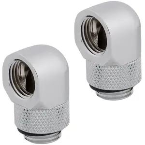 Corsair Hydro X Series 90° Rotatif Pack 2 Adaptateurs Chrome pas cher