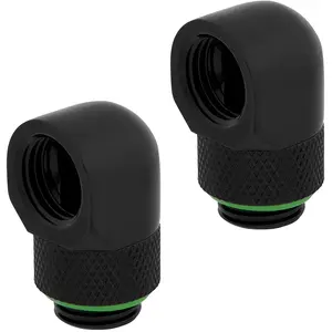 Comparateur de prix : Corsair Hydro X Series XF Embout 90° rotatif - Noir (x 2)
