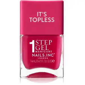 Nails Inc. It’s Topless vernis à ongles gel pour un effet longue tenue teinte Gracie Guava Red 14 ml pas cher