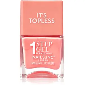 Nails Inc. It’s Topless vernis à ongles gel pour un effet longue tenue teinte Paloma Peach Creme 14 ml pas cher