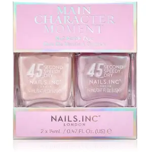 Nails Inc. 45 Second Speedy Gloss vernis à ongles PACK DUO teinte Main Character Moment 2x14 ml pas cher