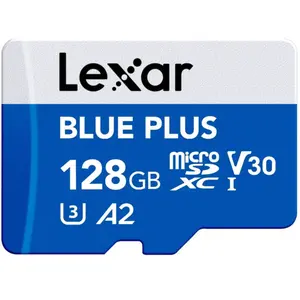 Carte mémoire Lexar microSDXC Blue Plus 128GB 170 MB/s + adaptateur SD