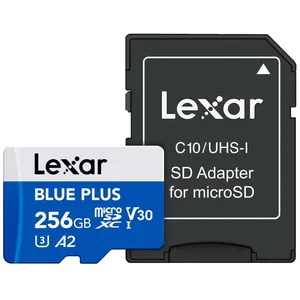 Carte mémoire Lexar microSDXC Blue Plus 256GB 170 MB/s + adaptateur SD pas cher