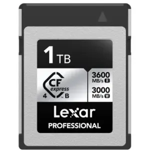 Lexar CFexpress PRO Type B SILVER 4.0 series 1TB - R3600/W3000MB/s pas cher