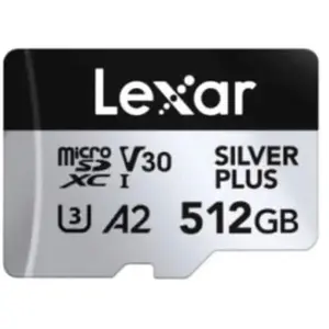 Lexar microSDXC Silver Plus UHS-1 512 Go V30 pas cher