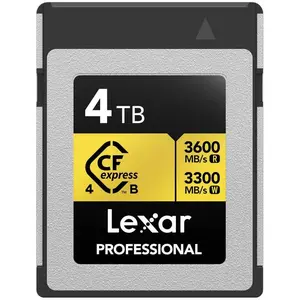 LEXAR Carte CFexpress PRO Type B Gold 4.0 series 4To R3600/W3300 pas cher