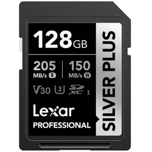 LEXAR<br/>SDXC SILVER PLUS UHS-1 128G V30 150MB/S pas cher