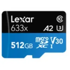 Comparateur de prix : Lexar 633x 512 Go MicroSDXC UHS-I Classe 10