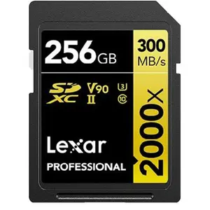 Comparateur de prix : Lexar LSD2000256G-BNNNG mémoire flash 256 Go SDXC Classe 10