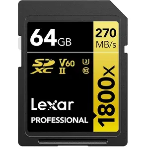 Lexar 1800x 64 Go SDXC UHS-II Classe 10 pas cher