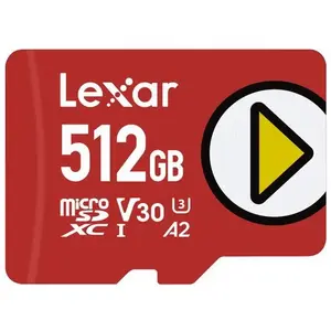 Lexar microSDXC Card 512GB Play 1066x UHS-I U3 up to 150MB/s pas cher