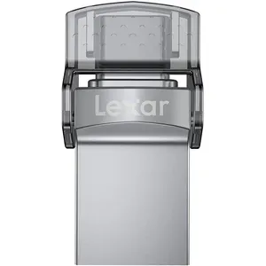 Clé Dual Drive USB 3.0 Lexar JumpDrive D35c 64 Go Gris pas cher