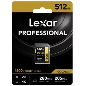Lexar Professional 1800x 512 Go SDXC UHS-II Classe 10 pas cher