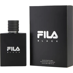 FILA BLACK for Men - Invigorating Spicy And Floral Fragrance For Him - Extra Strength, Long Lasting Scent Payoff For All-Day Wear - Trendy, Rectangular, Streamlined, Portable Bottle Design - 100 ml pas cher
