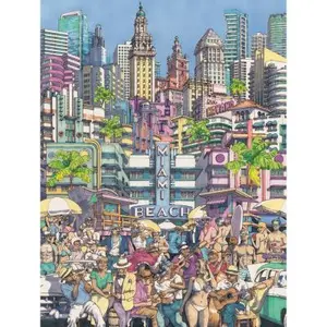 Puzzle 500 pièces : La ville baignée de soleil pas cher