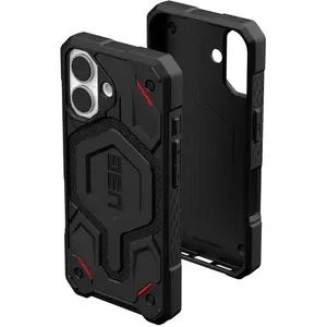 Urban Armor Gear Coque pour iPhone 16 MagSafe Antibactérienne Collection Monarch Pro Kevlar Noir pas cher