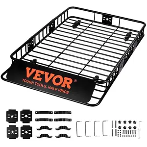 Comparateur de prix : VEVOR Porte-Bagage pour Voiture Galerie de Toit Panier 1630×990×152 mm...