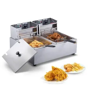 Comparateur de prix : 12 L Friteuse Électrique Commerciale -VEVOR - 5000 W Friteuse à Huile ...