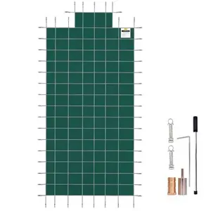 VEVOR Couverture de piscine de sécurité rectangulaire pour piscines 6,1x12,2 m pas cher