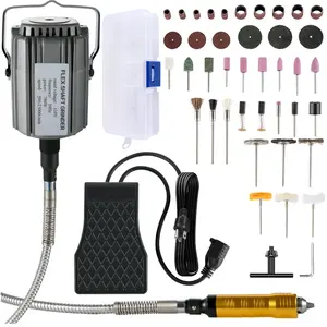 VEVOR Meuleuse Suspendue a Arbre Flexible Polisseur Suspendu Moulin Electrique 0,3-6,5 mm , 500