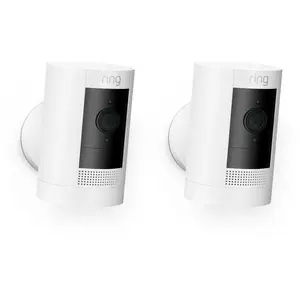 Caméras Ring Stick Up Cam Battery Blanc (2 pièces) pas cher