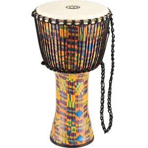 Meinl PADJ2-L-G Rope Tuned Travel Series Kenyan Quilt djembé 12 pouces
