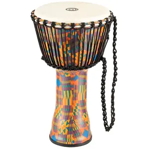 Meinl PADJ2-M-G Rope Tuned Travel Series Kenyan Quilt djembé 10 pouces