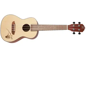 Comparateur de prix : Kevin Ortega Guitars Ukulélé Concert Acoustique   Série Bonfire   Épicéa / Sapele, Naturel (RU5)