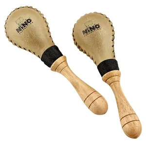 Comparateur de prix : Paire de maracas Rawhide ovale en cuir - petit modèle - NINO10