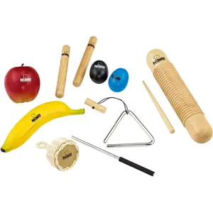 Nino Percussion NINOSET4 assortiment de 8 percussions pas cher