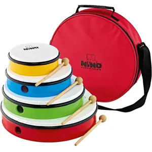 Comparateur de prix : Nino Percussion NINOSET6 set de tambourins pour enfant avec housse