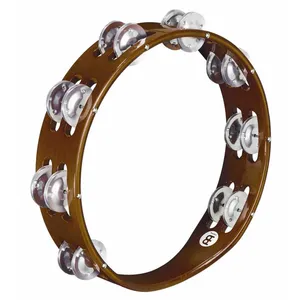 Comparateur de prix : Meinl TA2AAB - Tambourin bois 2 rangées de cymbalettes - African brown