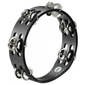 Comparateur de prix : Meinl Meinl Cta2sbk - Tambourin Bois 8" Cymbalettes Acier Nickelé - Noir