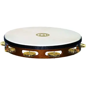 Comparateur de prix : Meinl TAH1B-AB - Tambourin bois avec peau 1 rangée de cymbalettes - African brown