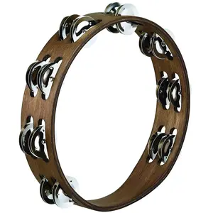 Comparateur de prix : Meinl TA2WB - Tambourin bois 2 rangées de cymbalettes - Walnut brown