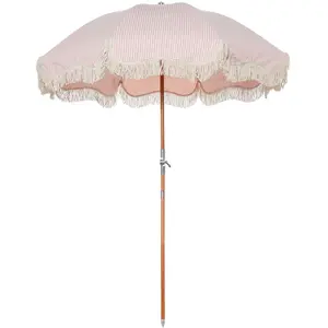 BUSINESS & PLEASURE - Parasol Premium Beach - Rose - Bois lamellé-coll...Vendu parmade-in-design