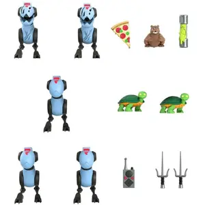 Comparateur de prix : SUPER7 Les Tortues ninja pack 5 figurines Ultimates Mousers 8 cm