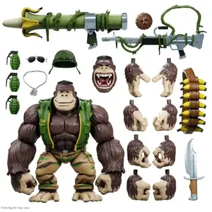 Super7 Figurine Ultimate Action Guerrilla Gorilla Tortues Ninja 20 CmVendu parfnac