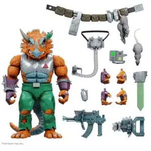 Super7 Figurine Ultimates Action Triceraton Tortues Ninja 20 Cm