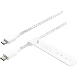 Zagg mophie charge stream - Câble USB - 24 pin USB-C (M) pour 24 pin USB-C (M) - 2 m - Alimentation USB (30 W) - blanc