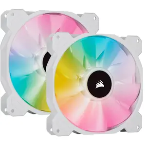 Comparateur de prix : Corsair SP140 RGB ELITE Boitier PC Ventilateur 14 cm Blanc 2 pièce(s)