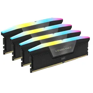 Comparateur de prix : Corsair Vengeance RGB DDR5 128 Go (4 x 32 Go) 5600 MHz CL40 - Noir