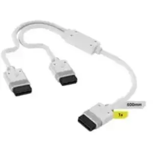 Corsair iCUE LINK Câble en Y - 600mm Straight - Blanc pas cher