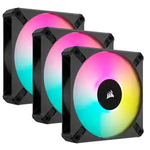 Comparateur de prix : Corsair iCUE AF120 RGB ELITE - Ventilateur châssis - 120 mm - noir (pack de 3)