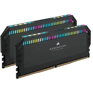 Comparateur de prix : Mémoire Corsair DOMINATOR PLATINUM RGB 64 Go DDR5 5200MHz C40 - Noir