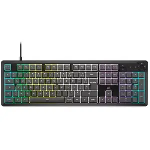 Clavier gaming - CORSAIR - K55 CORE - Rétroéclairage RGB - Résistance aux éclaboussures - Mécanique pas cher
