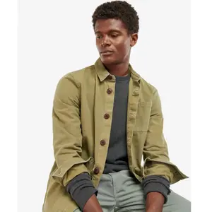 Barbour Washed Overshirt - Chemise homme Bleached Olive XLVendu paramazon