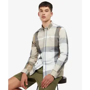 Barbour Harris Tailored Shirt - Chemise homme Amble Sand Tartan S pas cher